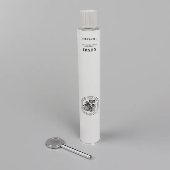 ECO-Friendly Aluminum Cosmetic Tube Packaging With Metal Lid