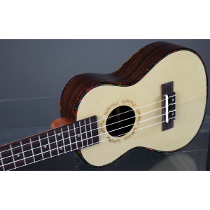 Novo ukulele de corda branca de 23 polegadas