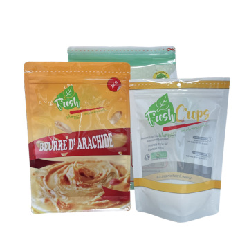 500g Flat Bottom Zipper Bag - Eight Sides Heat Seal Food Packaging Stand Up Zipper Bag