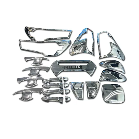 Bling Chrome Accessories Full Combo Set for Toyota Hilux 2021 4X2 4X4 by Ycsunz