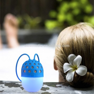 Stereo promotional gift kids music mini LED bulb speaker Bluetooth