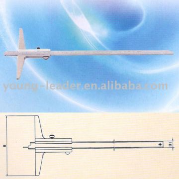 vernier depth gauge with pin probe stainless