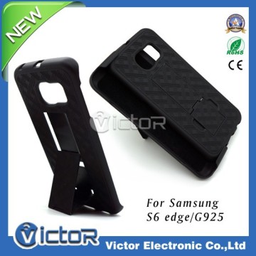 Wholesale Price PC holster back clip hard cover with kickstand case for Samsung Note Edge