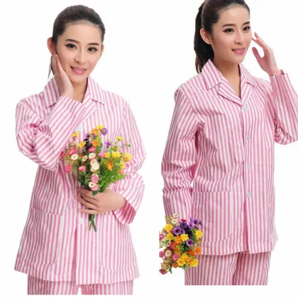 Cotton stripe patient clothes