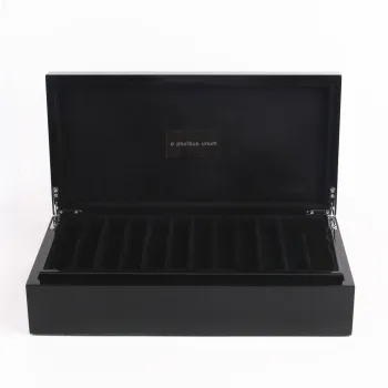 China Factory Luxury Wooden Box Custom Lacquered Piano Finish Fountain Pen Storage Display Gift Case