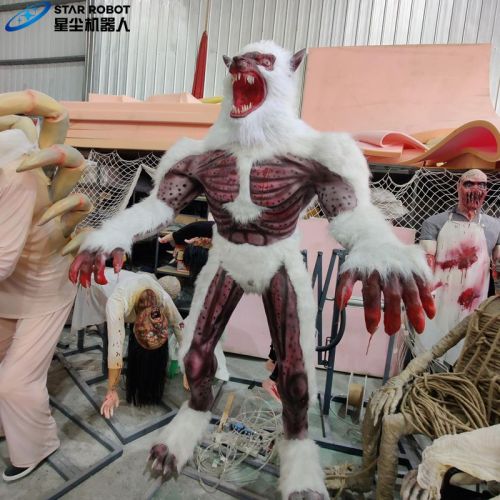 Menyesuaikan Ghost White Haired Werewolf