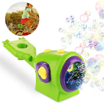 Portable Electric Outdoor Bubble Blower with Light: Fun Toy for Bike Riding and Other Adventures