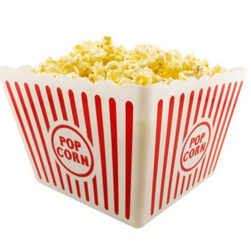 Custom printed disposable popcorn boxes wholesale / plastic popcorn box