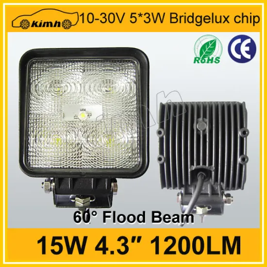 automobile 10v-30v 15w 1200LM waterproof machine work lights