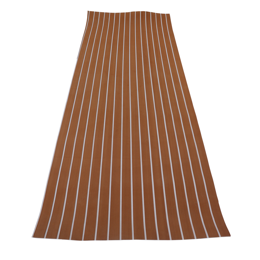 Plancher de bateau en EVA marine marron clair et blanc