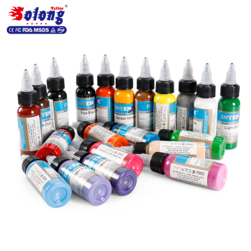 Solong Tattoo Coloring Easy 21 Colors Permanent Makeup Pigment Tattoo Ink Set Micro Tattoo Ink set