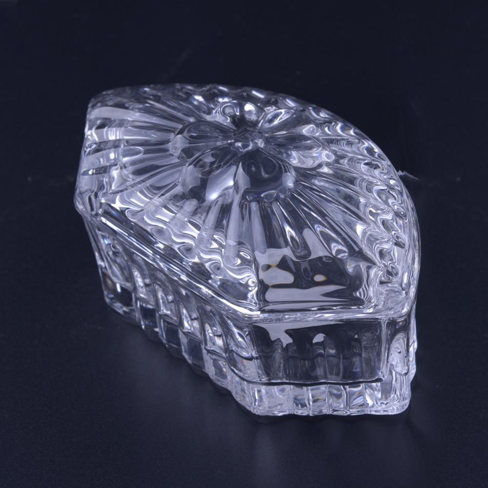 Br 1801 1flower Pattern 2018 New Hand Made Crystal Glass Jewelry Box