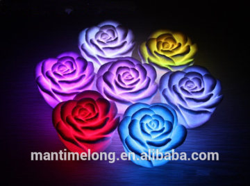 LED Romantic rose shape led light led flower light flower light