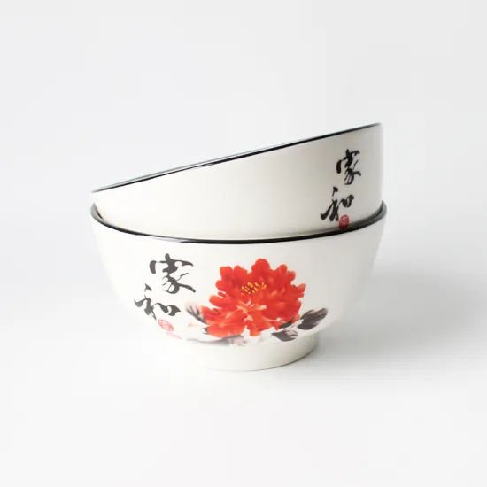 New Design Chinese Applique Bowl 5.5 Inch