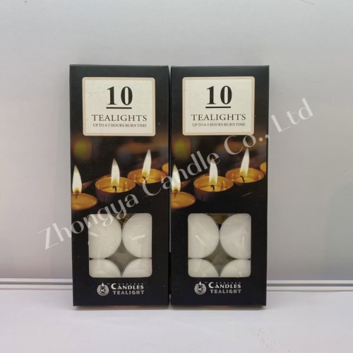 10pcs candle tealight long classical church votive