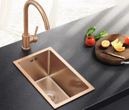 Gold Stainless Steel Undermount Kitchen Sink