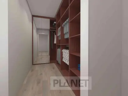 Classic Design Solid Wood Open Wardrobes Home Closet