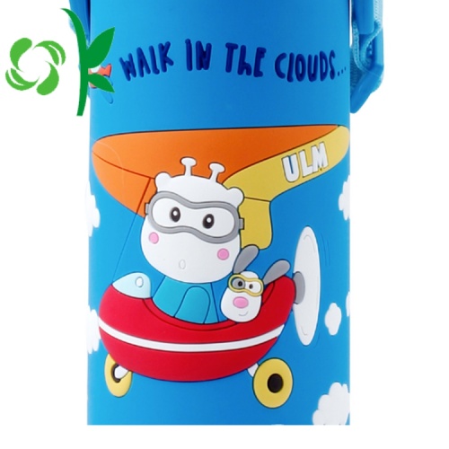 3D SIlicone Cartoon Sleeve Дети Питьевая бутылочная рукава