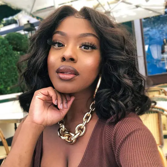 Suitable for women 100% real human hair 4x1 T part lace front body wave wig Brazilian wave wave head wig Bob wig real human hair
