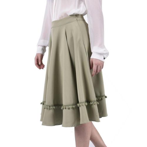 Womens Pleated Mini Skirt girl wearing mini A-line Skirt Factory