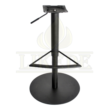 Metal Black Iron Steel Bar Stool Legs Round Swivel Bases