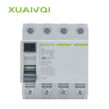 XUANQI 63A 400V 4P RCCB/RCBO Circuit Breaker