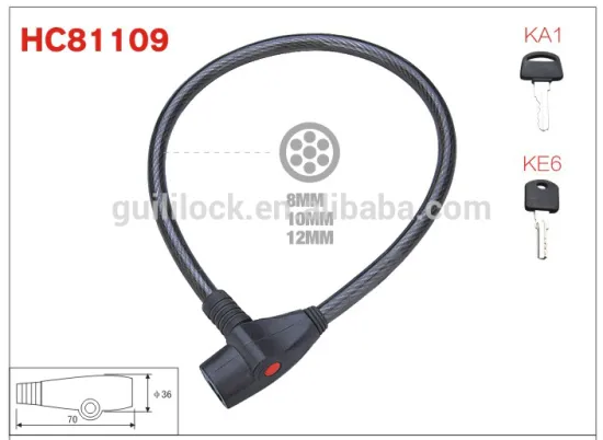 HC81109 bravo key locker bicycle frame lock