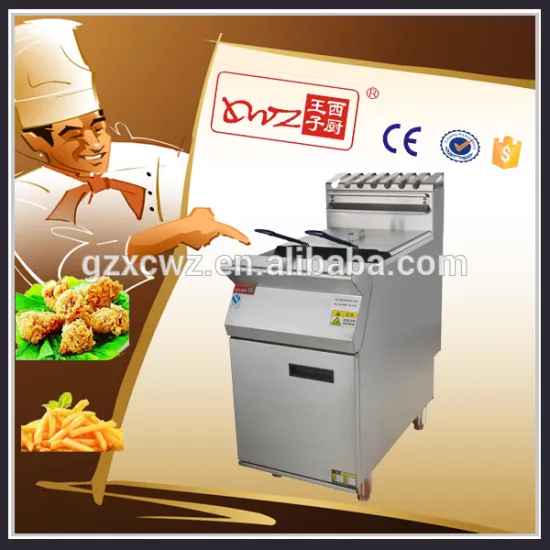 Floor stand 30L gas deep fryer with temperature controller