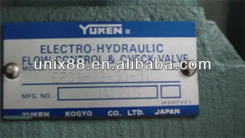 EFCG-02-30-31 YUKEN Series Electro-hydraulic control valve electro-hydraulic flow control and check valve