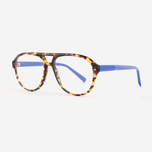 Super thin Pilot Round Acetate Unisex Optical Frames