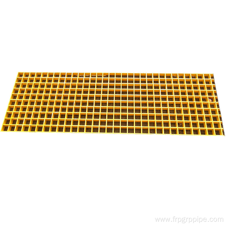 38x38mm Molded Anti-slip fiberglass frp grating for walking