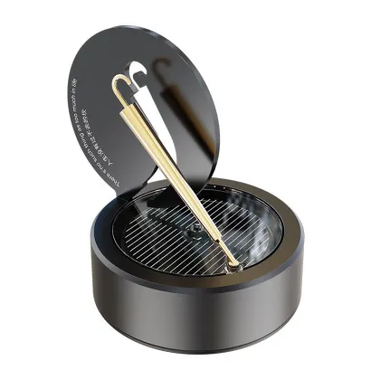 Car Solar Perfume Essential Oil Air Freshener - Rotating Golden Umbrella