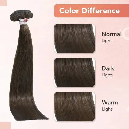 Brown Hair Extensions Clip in Hair