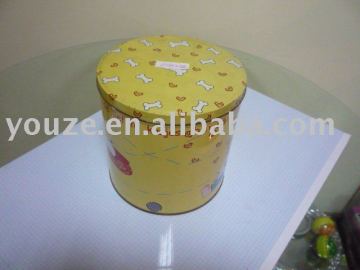 round tea box
