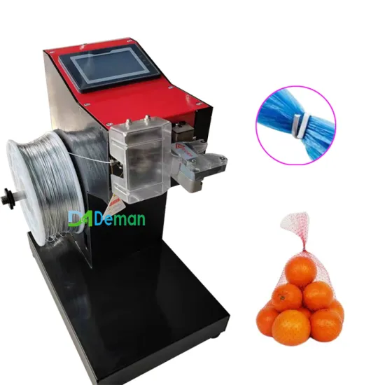 Supermarket Tying Machine: Roll Bag Sealing with Iron Wire and U-Shape Aluminum Nails Clipper