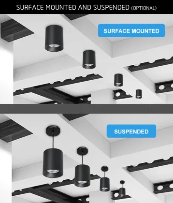 CITIZEN COB LED Light Source with CE, LVD, EMC, and RoHS Certification - Surface Mounted Downlights