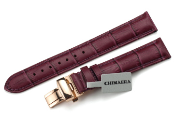 Watch band replacement 16mm Many Colors Butterfly Buckle strap