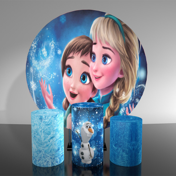 012 Disney Frozen design aluminum round backdrop stand