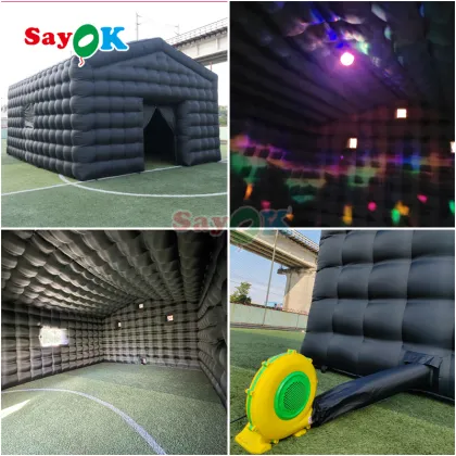 Inflatable Nightclub Tent with Disco Lights for Sale