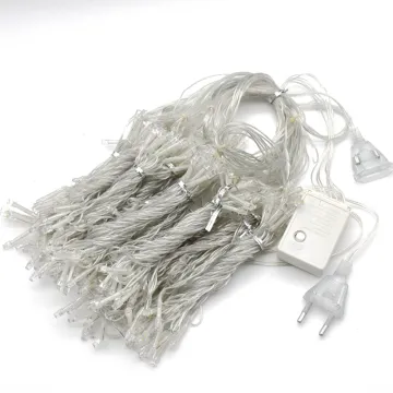 3M*3M LED Fairy Curtain String Lights for Outdoor Wedding Holiday Decorations - 8 Modes
