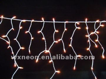 υπαίθρια ζεστή λευκή διακοσμητική λυχνία LED Icicle