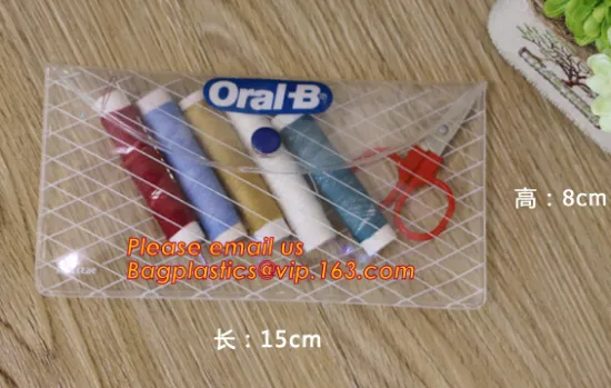 Logo Printed PVC Plastic Pencil Bag With Zipper, Custom pvc clear printed stationery zip lock plastic pencil bag