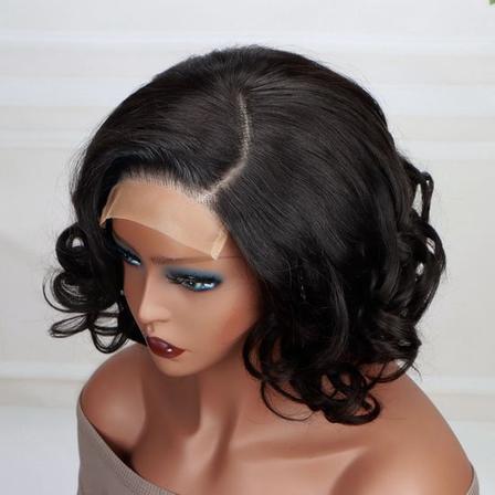 Natural Hairline Synthetic Full Wig Soft Fiber Women Fashion Full Head Wig