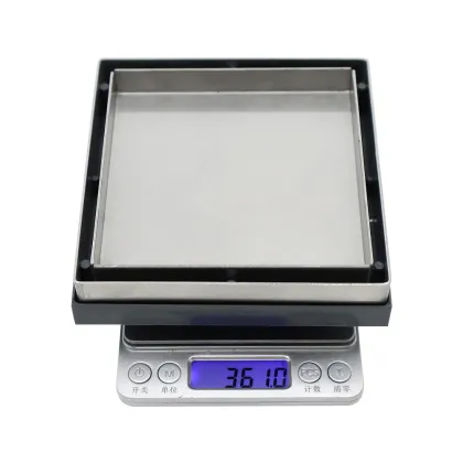 High-Quality Square Stainless Steel Concealed Shower Floor Drain with Invisible Tile Insert