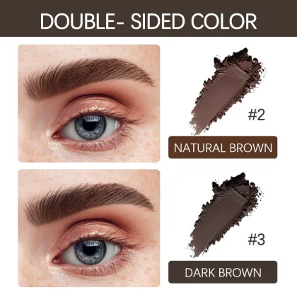 Custom Double-Ended Eyebrow Powder Stick with Stamp Stencil Kit