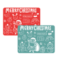 Merry Christmas Design Silicone Placemat para niños