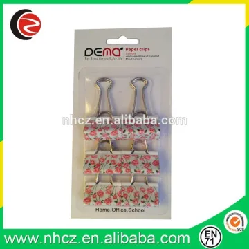 Heat Transfer Rose Flower Printing Binder Clip