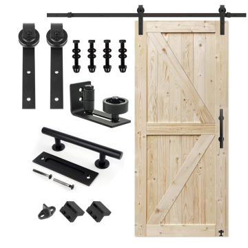 Kit de herrajes para puertas corredizas de granero Colgadores para puertas individuales