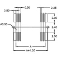 1.5-2.5 Single Slot Male H6.0 Board-to-Board Connectors