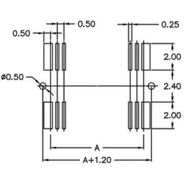 1.5-2.5 Single Slot Male H6.0 Board-to-Board Connectors